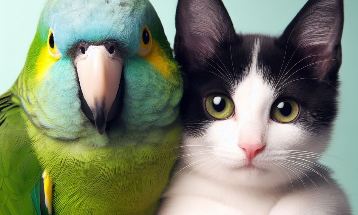 Parrot and Cat's Hilarious "Escape Plan" Discussion